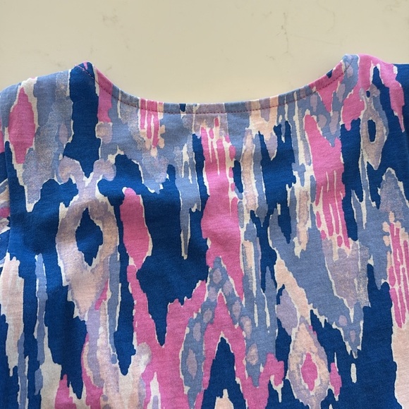 Lilly Pulitzer dress size large 8-10 girls cold shoulder fee 3/4 sleeve dress - Picture 10 of 10